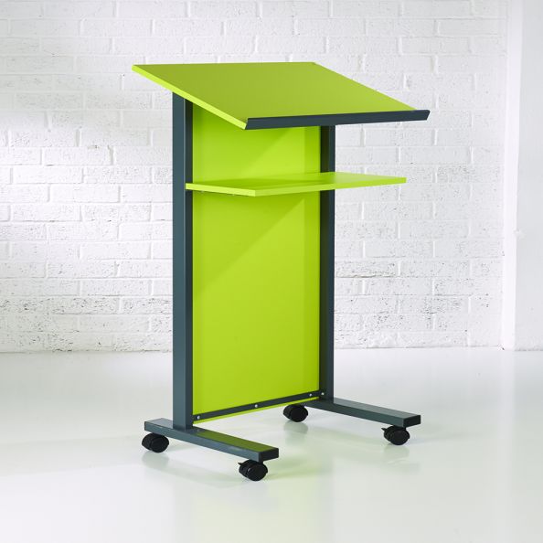 Coloured Panel Front Lectern Lime Green | Creative Activity