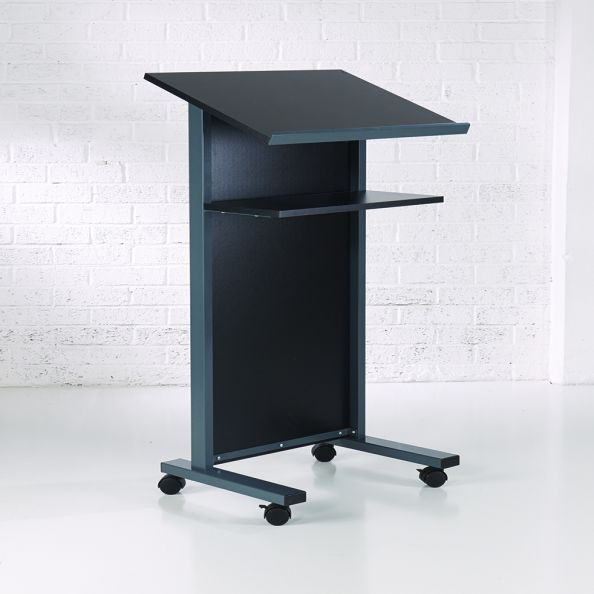 Coloured Panel Front Lectern Black | Creative Activity