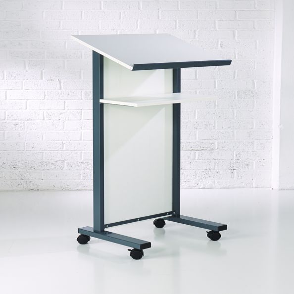 Coloured Panel Front Lectern White | Creative Activity