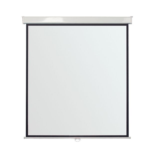 Manual Wall-Mounted Projection Screen W1500 x H1500mm with Borders | Creative Activity