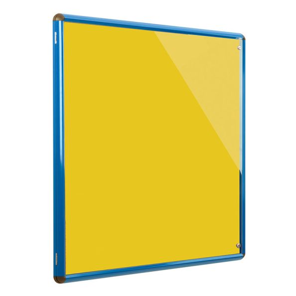Premium Tamperproof Noticeboard Coloured Frame W600 x H900mm | Creative Activity