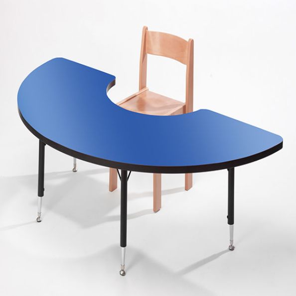 Height Adjustable Arc Table - Yellow | Creative Activity