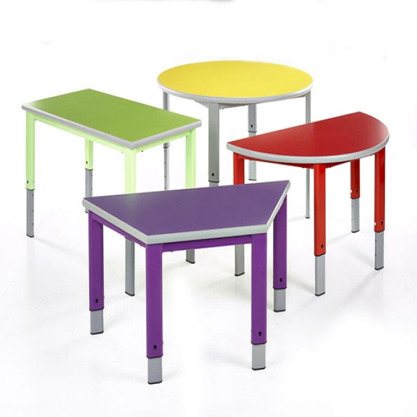Primary Height Adjustable Table - Semi Circle  | Creative Activity