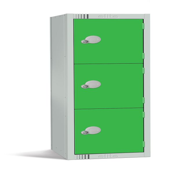Three Door Low Height Locker - 1370x300x450-3DNest 1  3d | Creative Activity