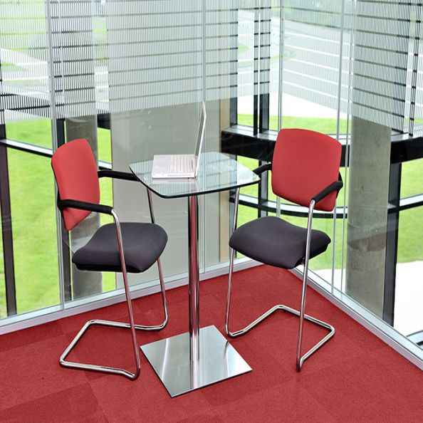 Topaz Fully Upholstered Chair with Cantilever Frame and Arms | Creative Activity